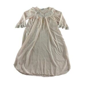 Vintage Christian Dior X Neiman Marcus Lace Trim Night Gown - Medium